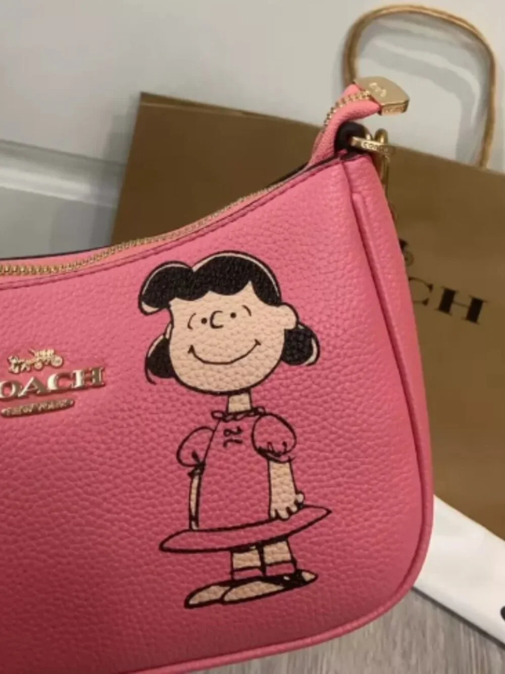 Coach Pink Mini Shoulder Bag Authentic Pre-Owned Gently Used Excellent Condition
